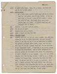 Moe Howard's 11p. Script From August 1953 for a ''Three Stooges Night Club Sketch'' Entitled ''Drag Out the Net'' -- For a Las Vegas Performance, With a Note to ''LOCALIZE'' -- Near Fine Condition